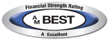 This company was issued a secure rating by the A.M. Best Company, click for additional details